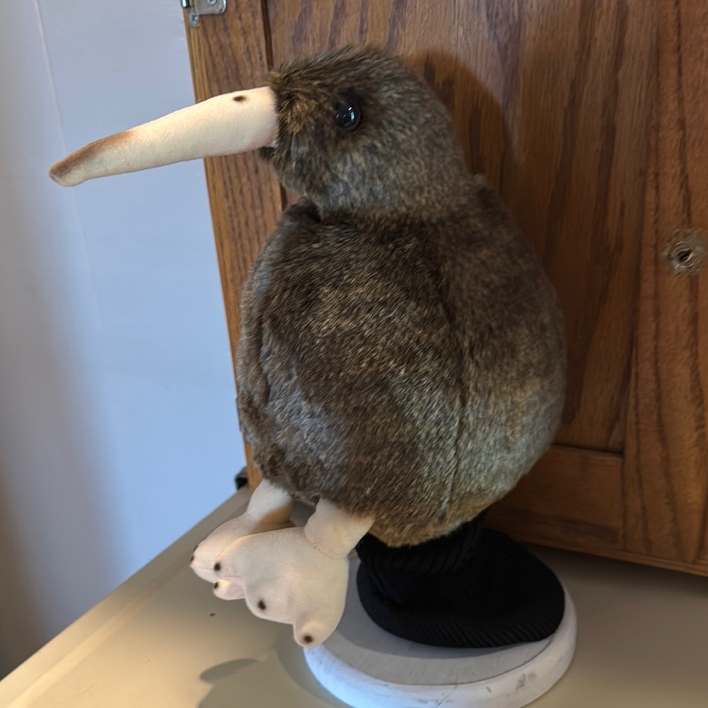 Brown Plush Kiwi Bird Golf Club Cover
